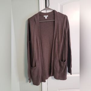 Old Navy Womens Open-Front Longline Cardigan Brown Size Medium